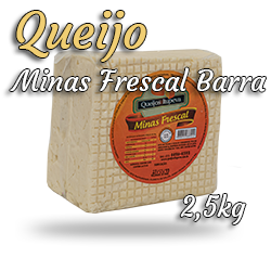 Queijo Minas Frescal Barra 2,5kg